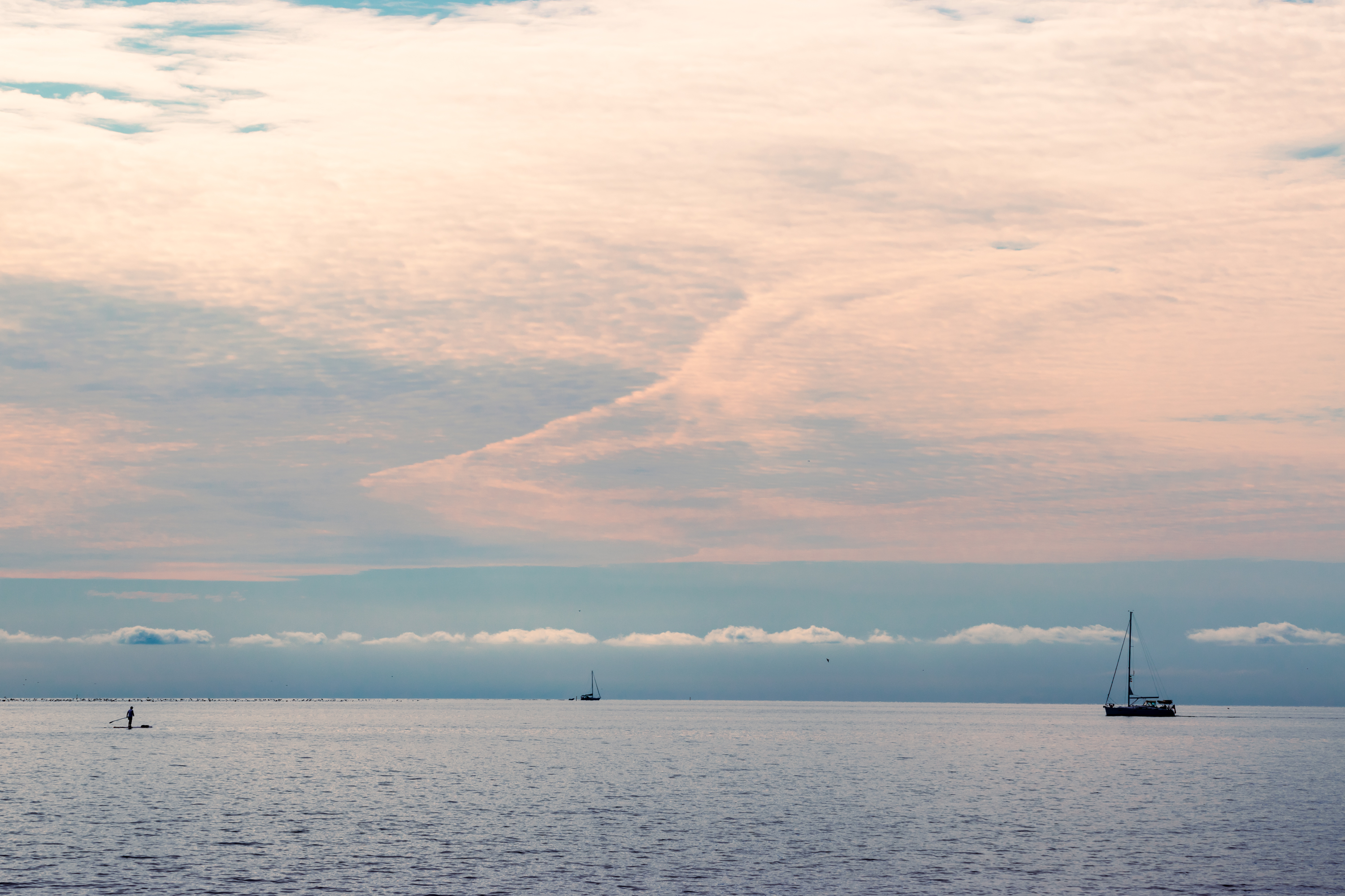 Lake Ontario with boats